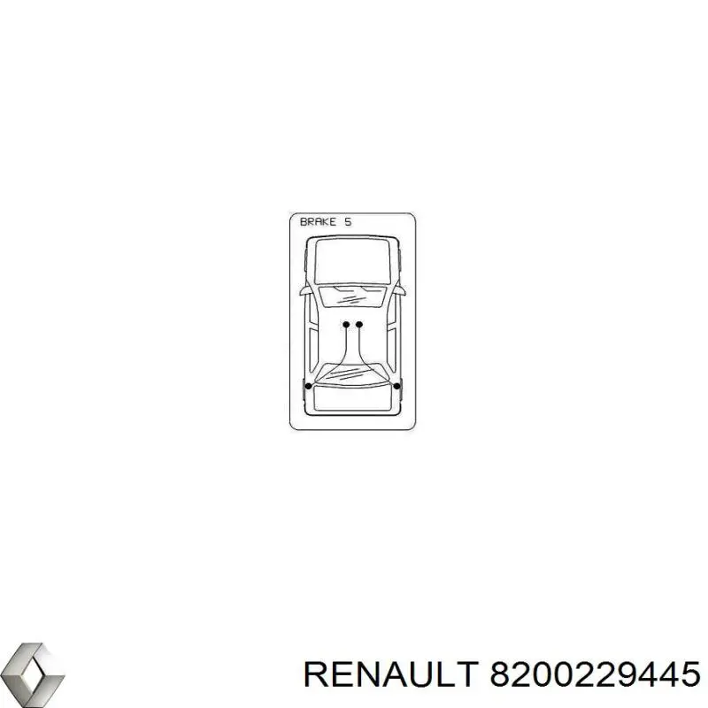 Трос ручного гальма задній, правий/лівий Renault (RVI) 8200229445 ціна, від 12.22 USD