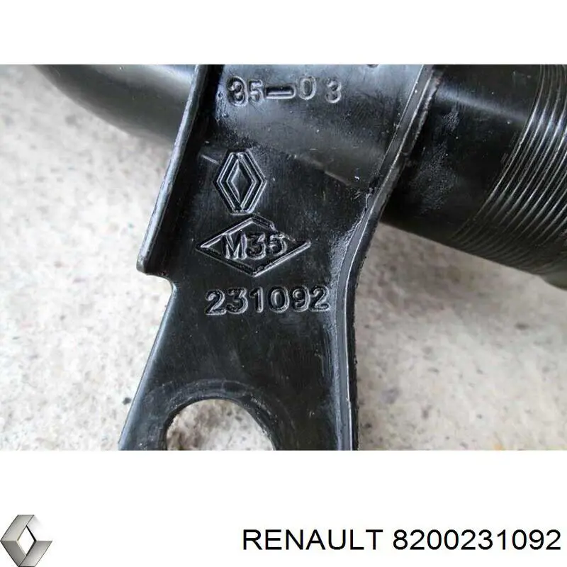 8200231092 Renault (RVI) шланг/патрубок водяного насосу, приймальний