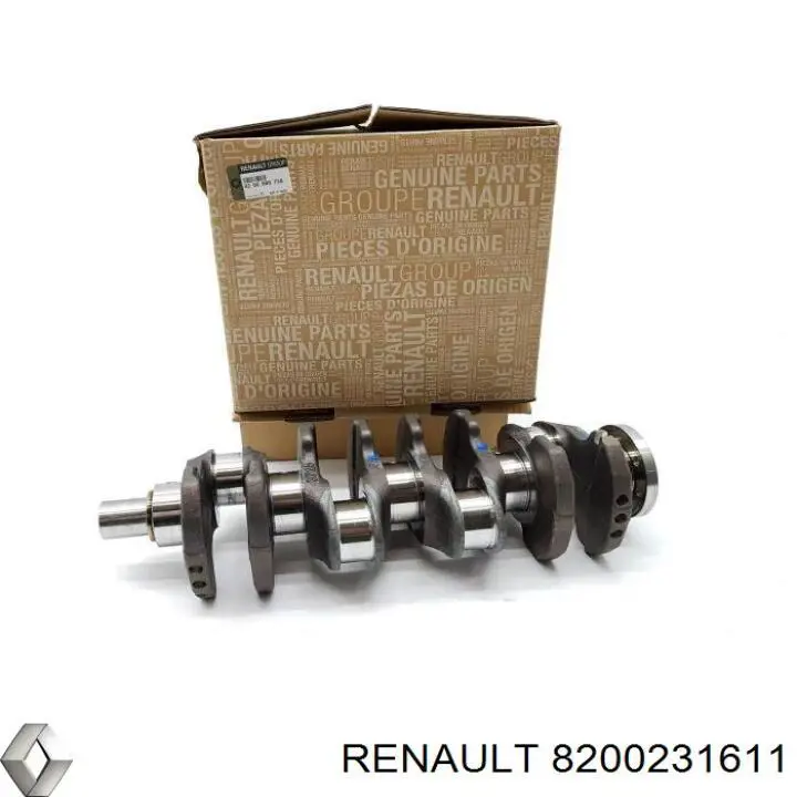 Вал колінчастий і маховик Renault (RVI) 8200231611 ціна, від 455.77 USD