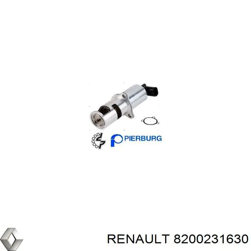 Клапан EGR рециркуляції газів Renault (RVI) 8200231630