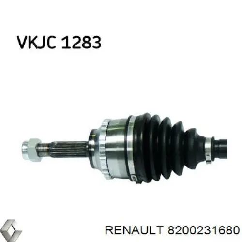 Купити 8200231680 Renault (RVI) Ліва піввісь
