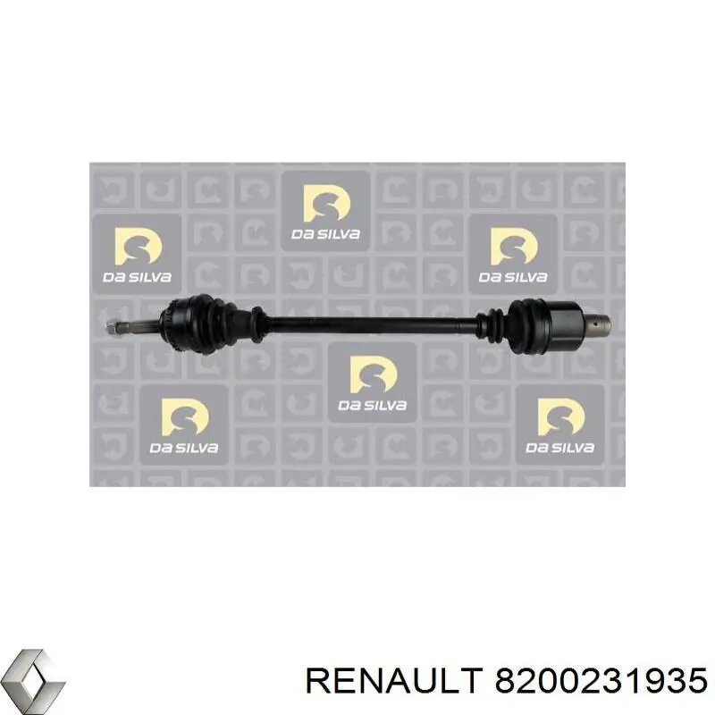 Піввісь передня, права Renault (RVI) 8200231935 ціна, від 74.00 USD