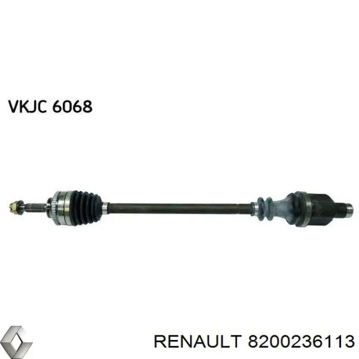 Піввісь (привід) передня, права 8200236113 Renault (RVI)