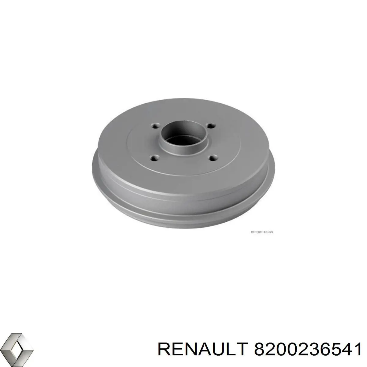 Барабан гальмівний задній 8200236541 Renault (RVI)