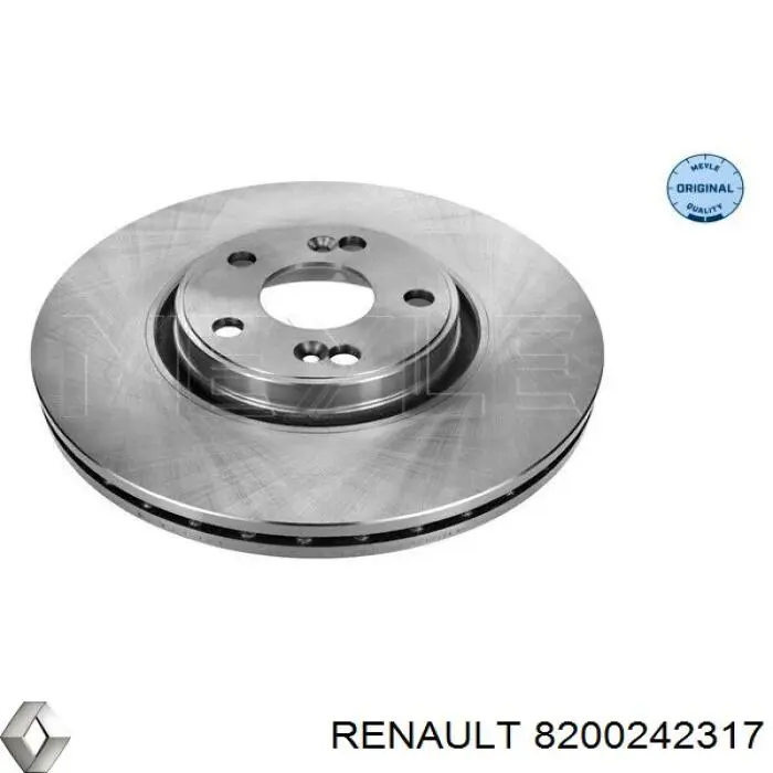 8200242317 Renault (RVI) диск гальмівний передній