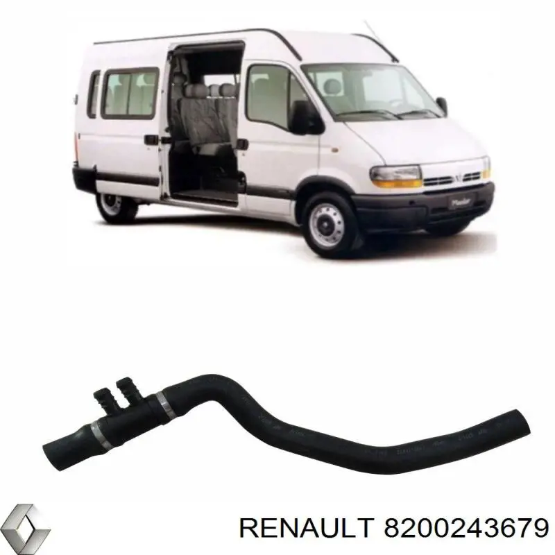 8200243679 Renault (RVI) шланг/патрубок радіатора охолодження, нижній