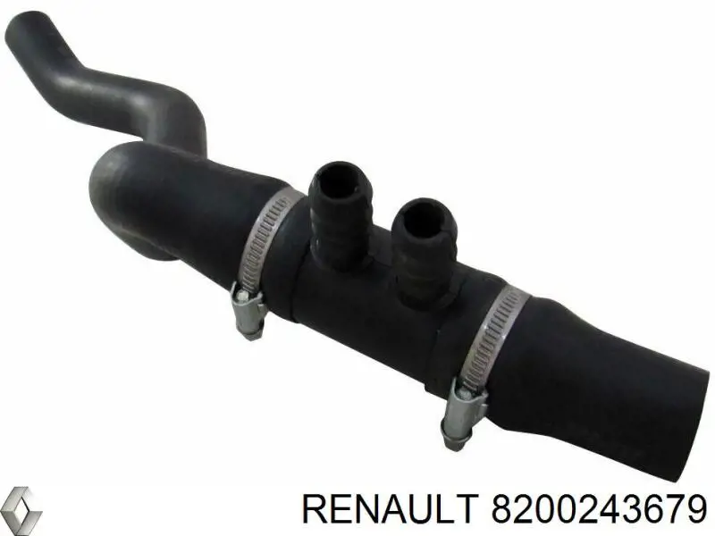 Шланг/патрубок радіатора охолодження, нижній Renault (RVI) 8200243679 ціна, від 16.84 USD