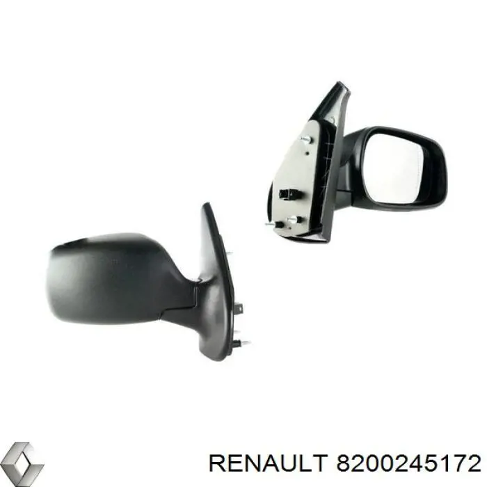 8200245172 Renault (RVI) корпус дзеркала заднього виду, правий