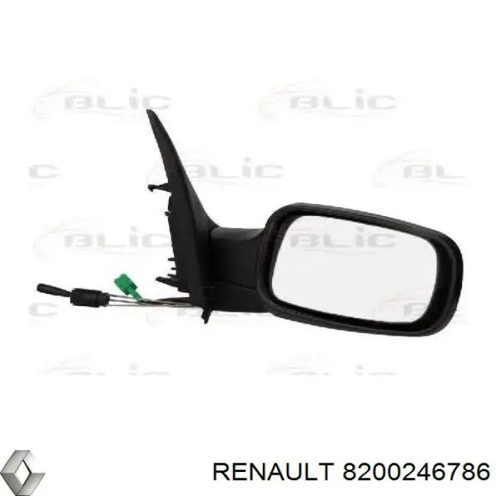 8200246786 Renault (RVI) накладка дзеркала заднього виду, права