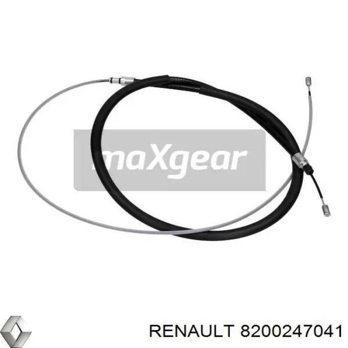 Трос ручного гальма задній, правий/лівий Renault (RVI) 8200247041 ціна, від 9.64 USD