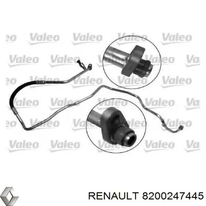 Шланг кондиціонера, від радіатора до осушувачу Renault (RVI) 8200247445 ціна, від 74.65 USD