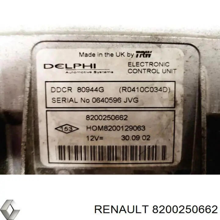 Renault (RVI) 8200250662 ціна, від 45.10 USD
