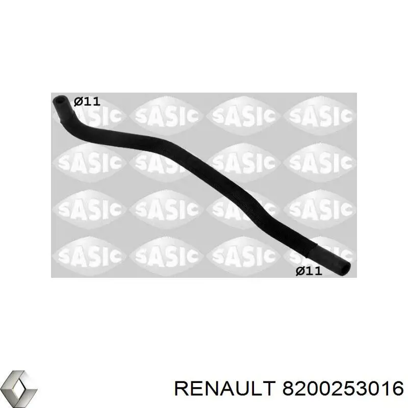 Шланг розширювального бачка, верхній 8200253016 Renault (RVI)