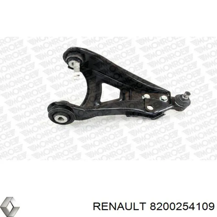 Важіль передньої підвіски нижній, правий Renault (RVI) 8200254109 ціна, від 40.96 USD