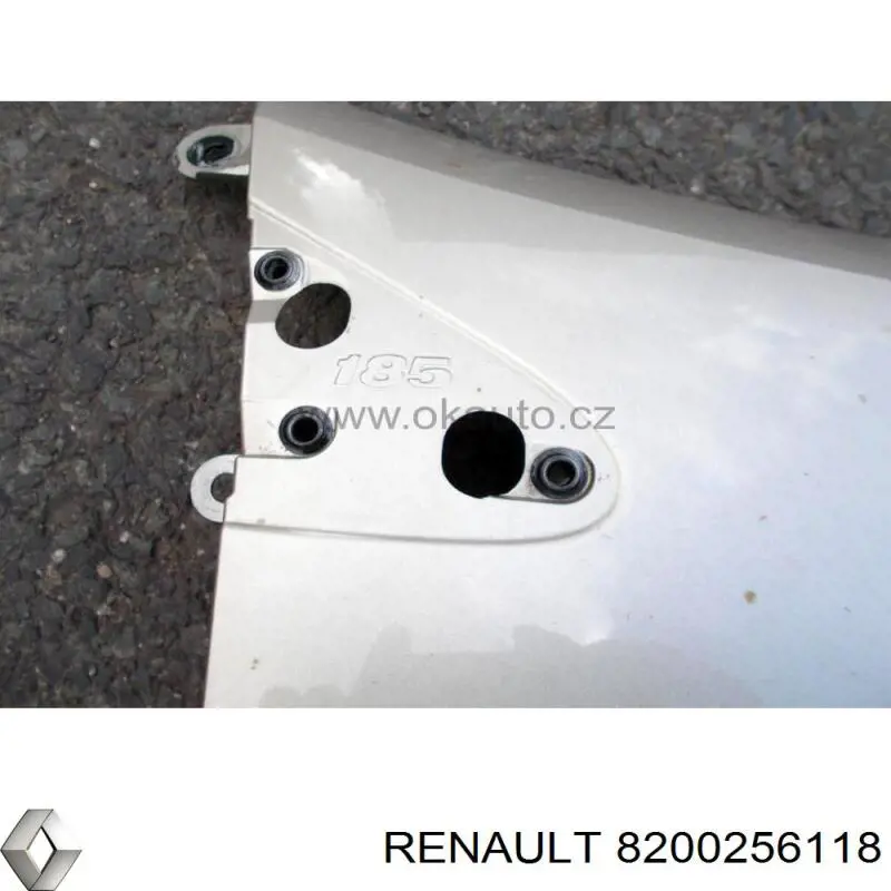 Крило переднє праве Renault (RVI) 8200256118 ціна, від 29.65 USD