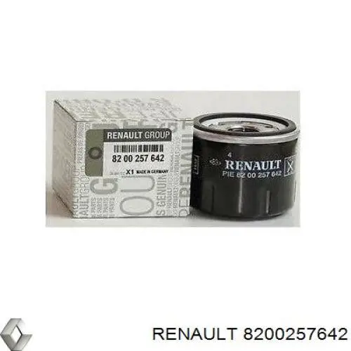 Фільтр масляний Renault (RVI) 8200257642