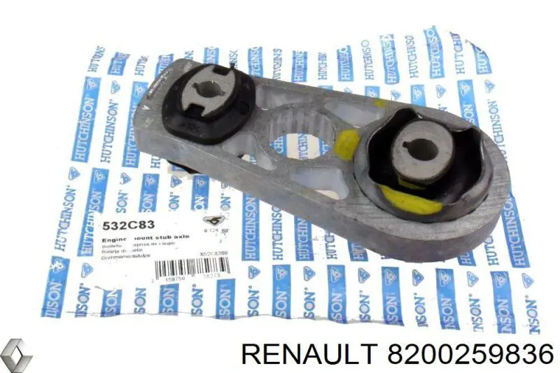 Подушка (опора) двигуна, задня 8200259836 Renault (RVI)