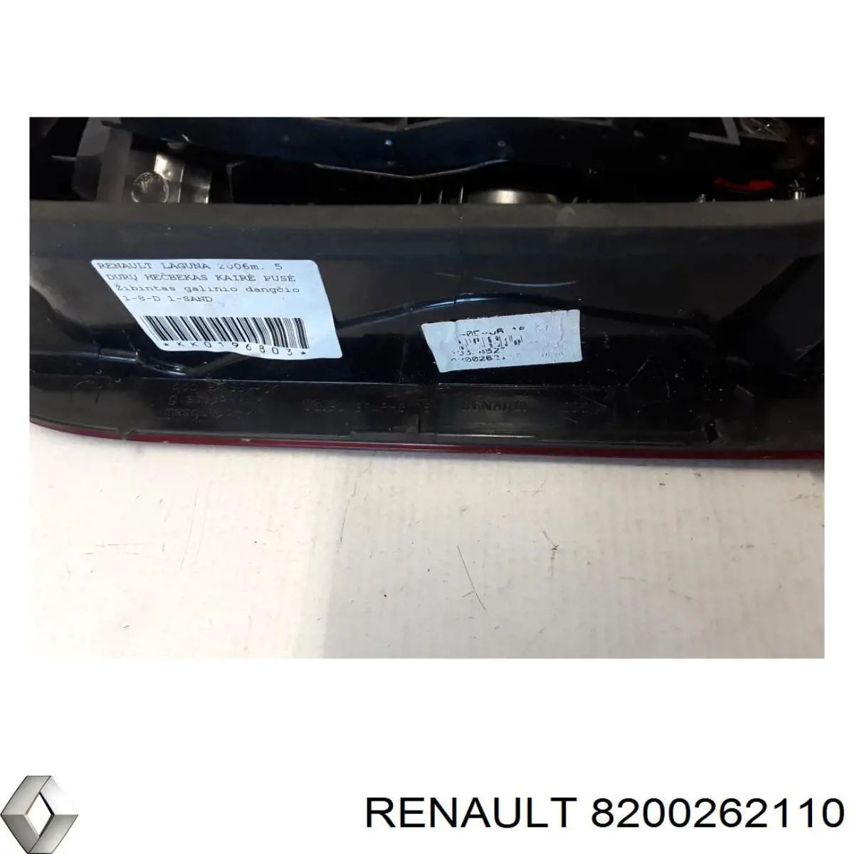 Ліхтар задній лівий, внутрішній 8200262110 Renault (RVI)