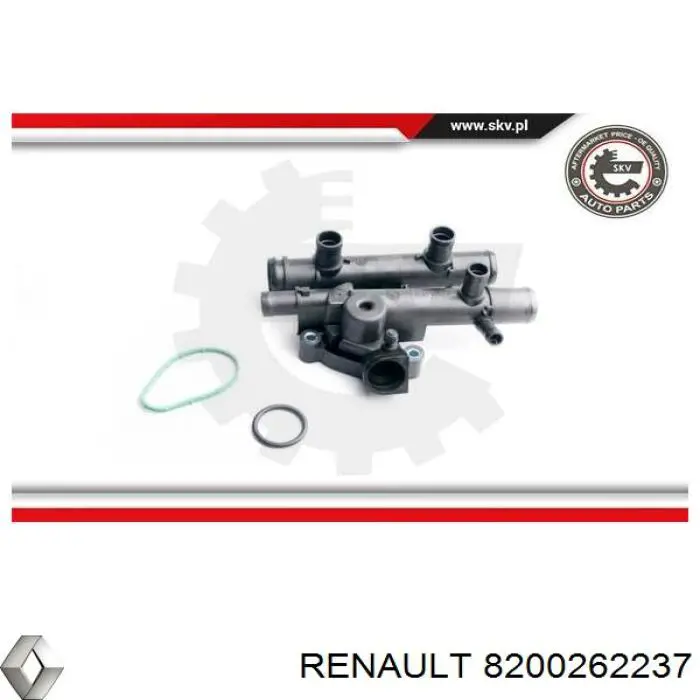 Кожух термостата Renault (RVI) 8200262237 ціна, від 18.87 USD
