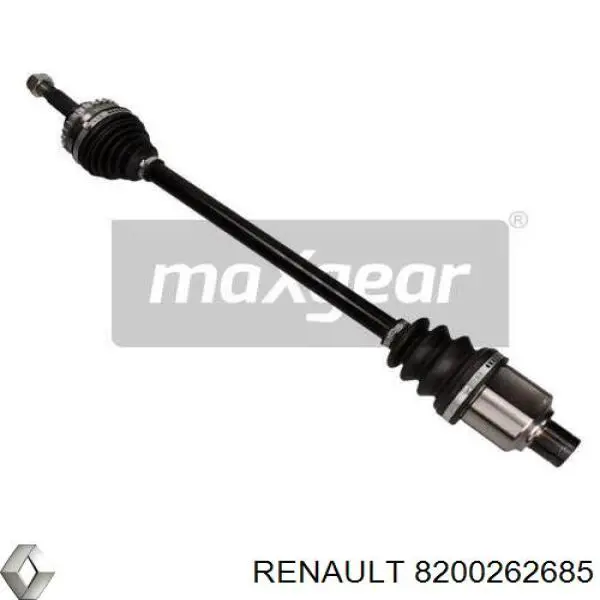 Піввісь передня, права Renault (RVI) 8200262685 ціна, від 74.00 USD