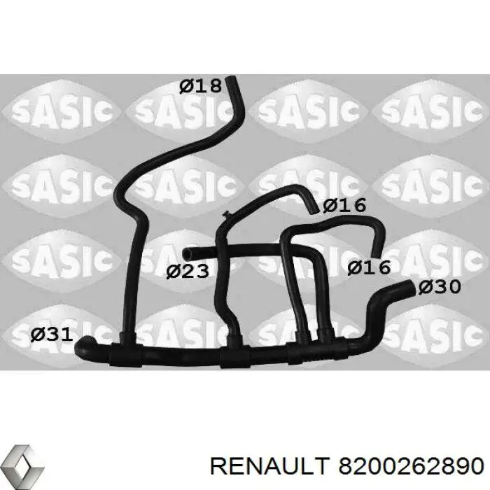 8200262890 Renault (RVI) Шланг/патрубок радіатора охолодження, нижній