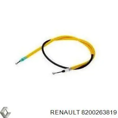 Трос ручного гальма задній, лівий 8200263819 Renault (RVI)