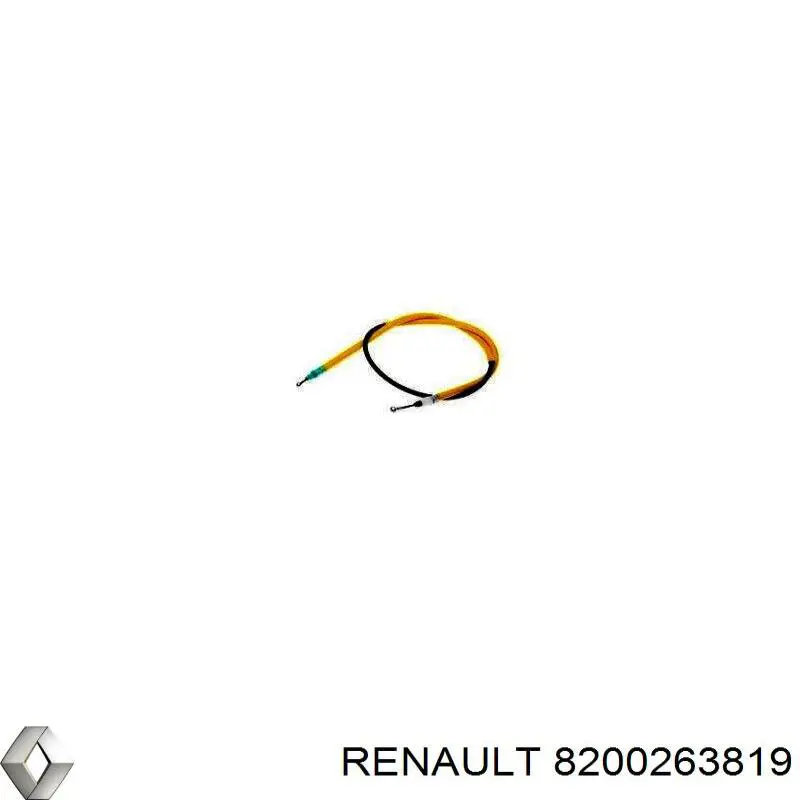 Трос ручного гальма задній, лівий 8200263819 Renault (RVI)