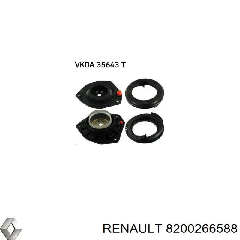 8200266588 Renault (RVI) опора амортизатора переднього