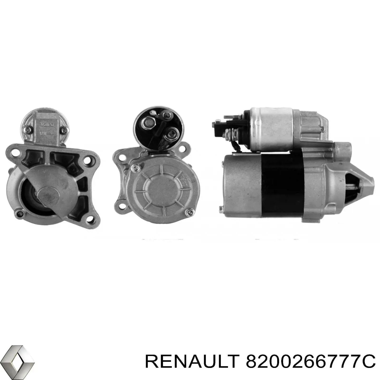 Стартер Renault (RVI) 8200266777C ціна, від 50.68 USD