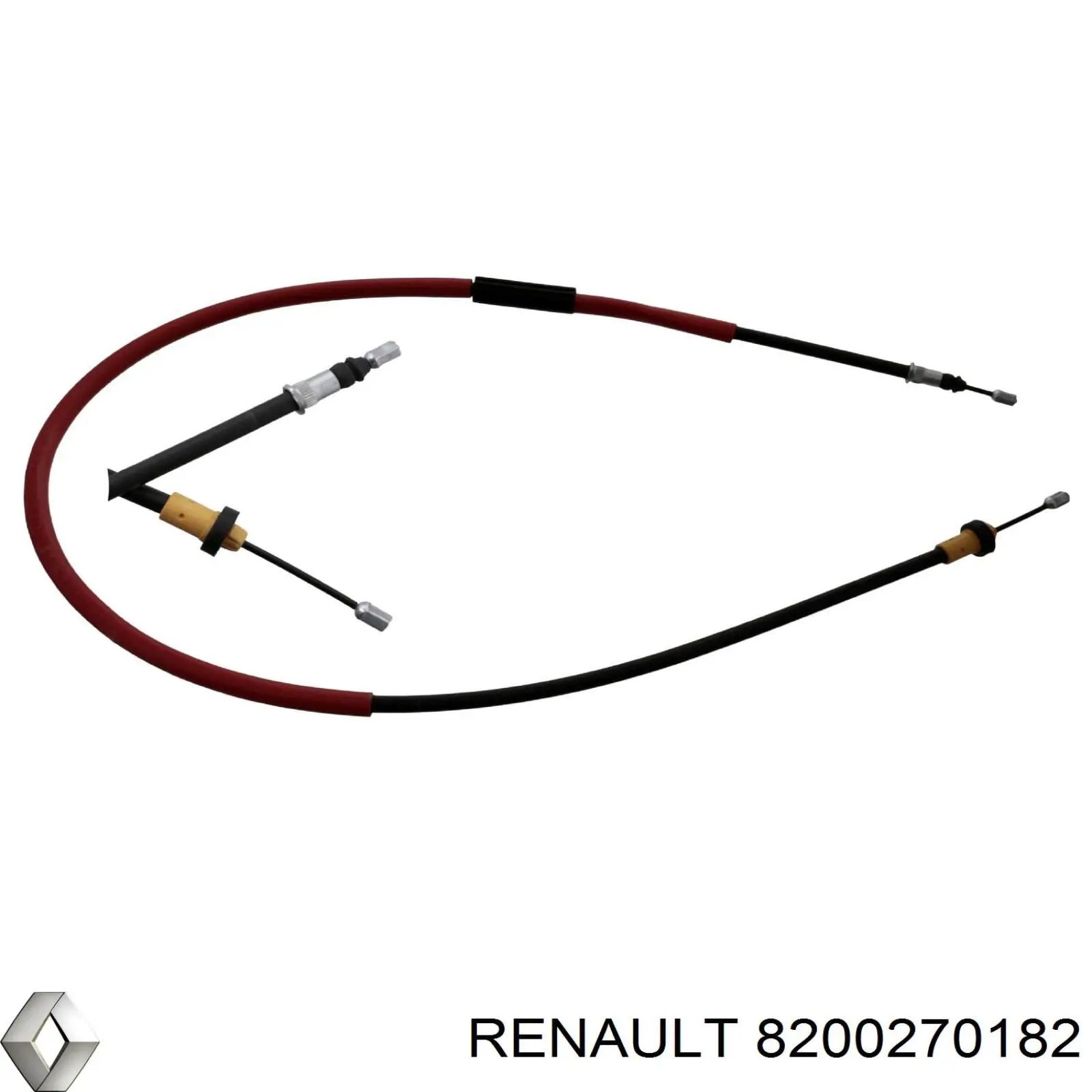 Купити 8200270182 Renault (RVI) Трос ручного гальма задній, лівий