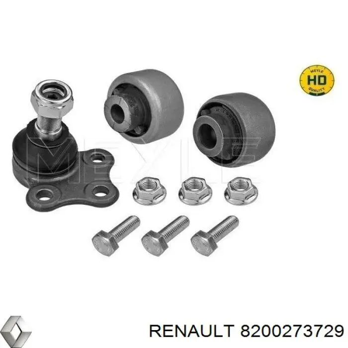 Важіль передньої підвіски нижній, правий Renault (RVI) 8200273729 ціна, від 46.96 USD