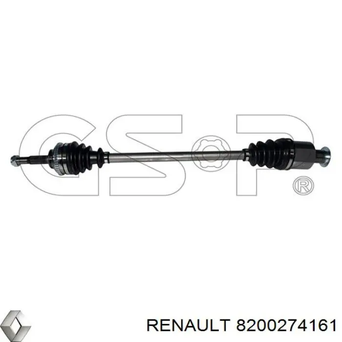 Піввісь передня, права Renault (RVI) 8200274161 ціна, від 72.55 USD