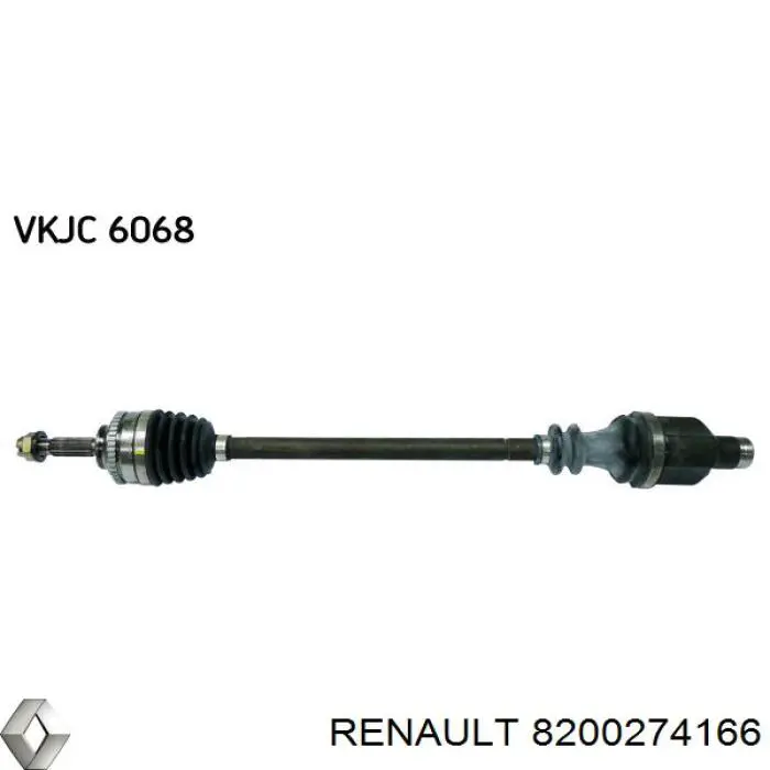 Піввісь (привід) передня, права 8200274166 Renault (RVI)