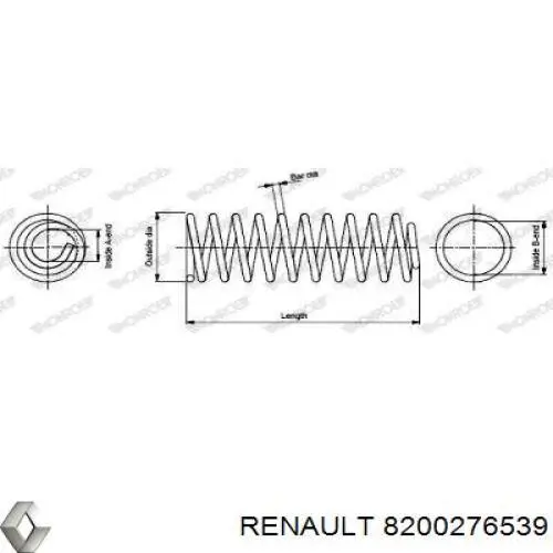 8200276539 Renault (RVI) пружина задня