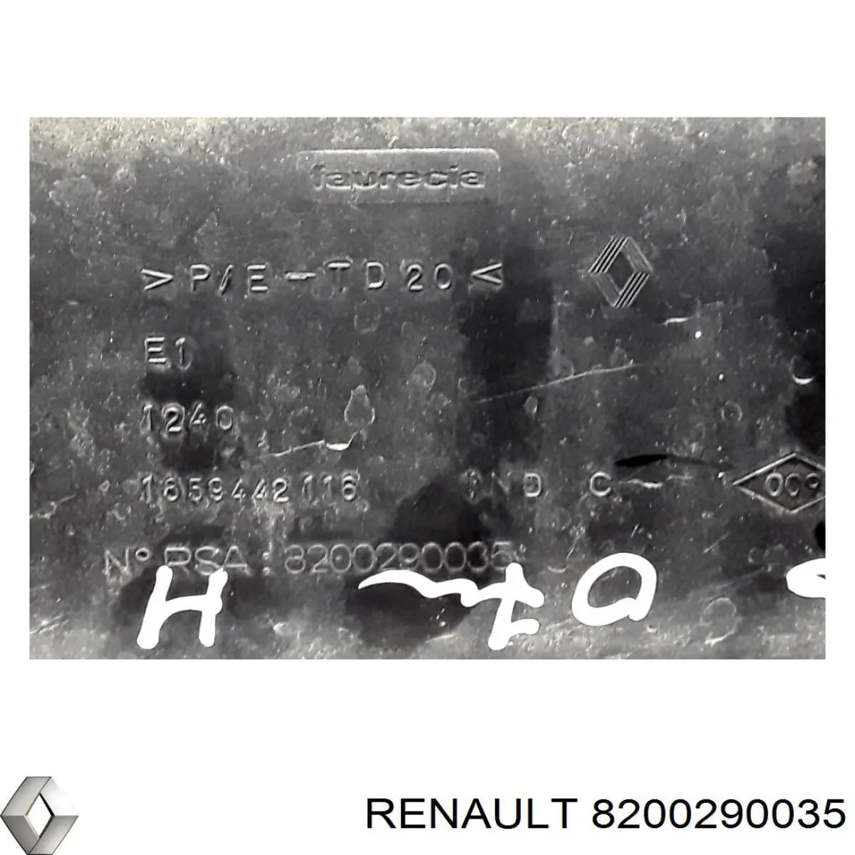 Кронштейн бампера заднього, центральний Renault (RVI) 8200290035 ціна, від 88.42 USD