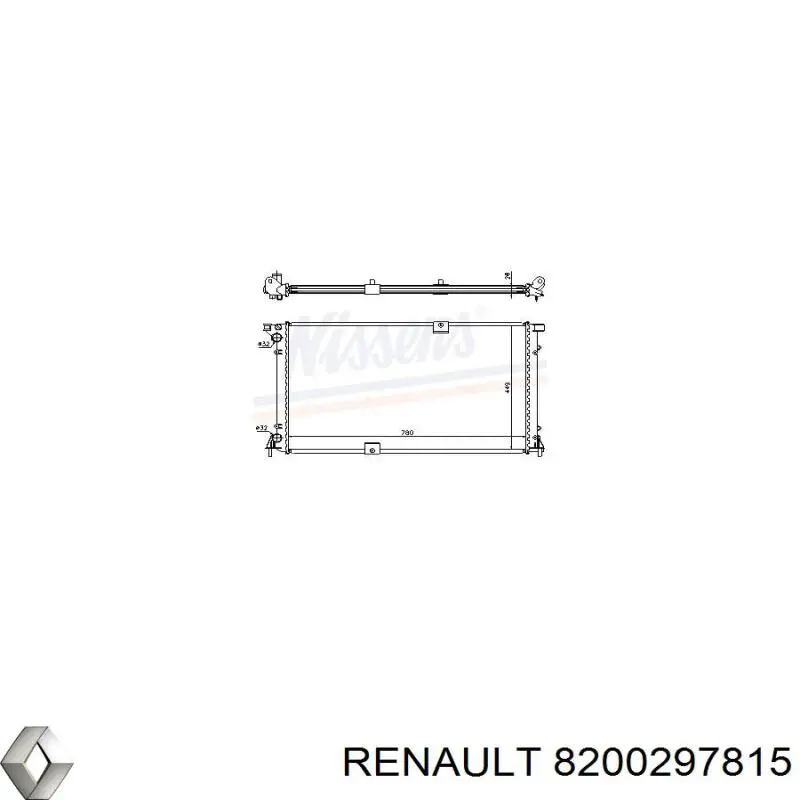 8200297815 Renault (RVI) радіатор охолодження двигуна