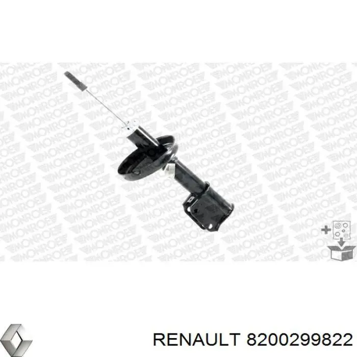 Стойка амортизатора передняя Renault (RVI) 8200299822 ціна, від 48.11 USD
