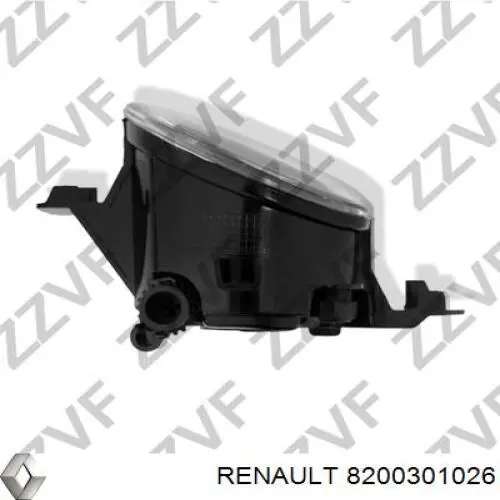 Туманка ліва Renault (RVI) 8200301026 ціна, від 22.53 USD