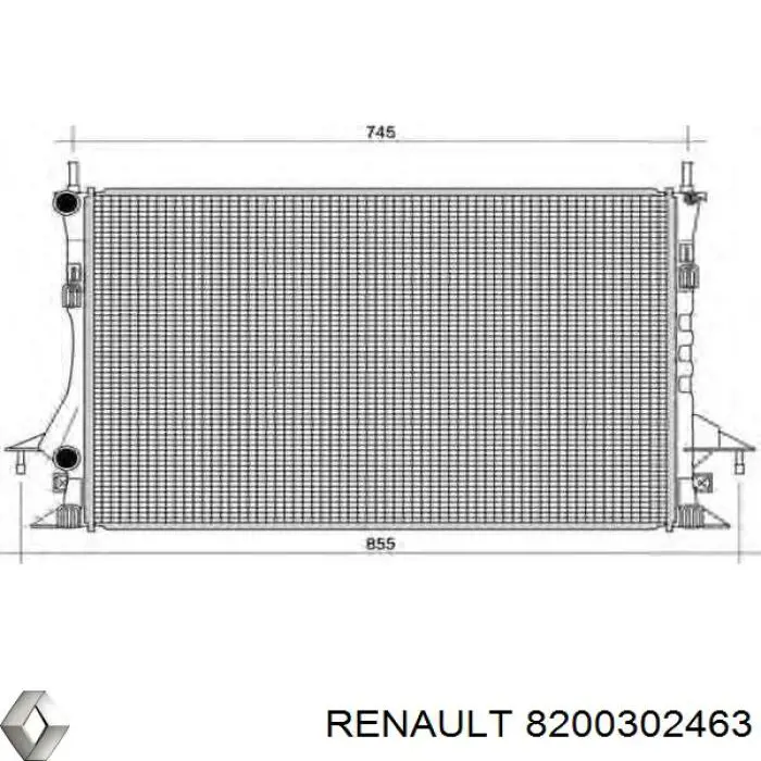 Радіатор основний Renault (RVI) 8200302463 ціна, від 50.84 USD