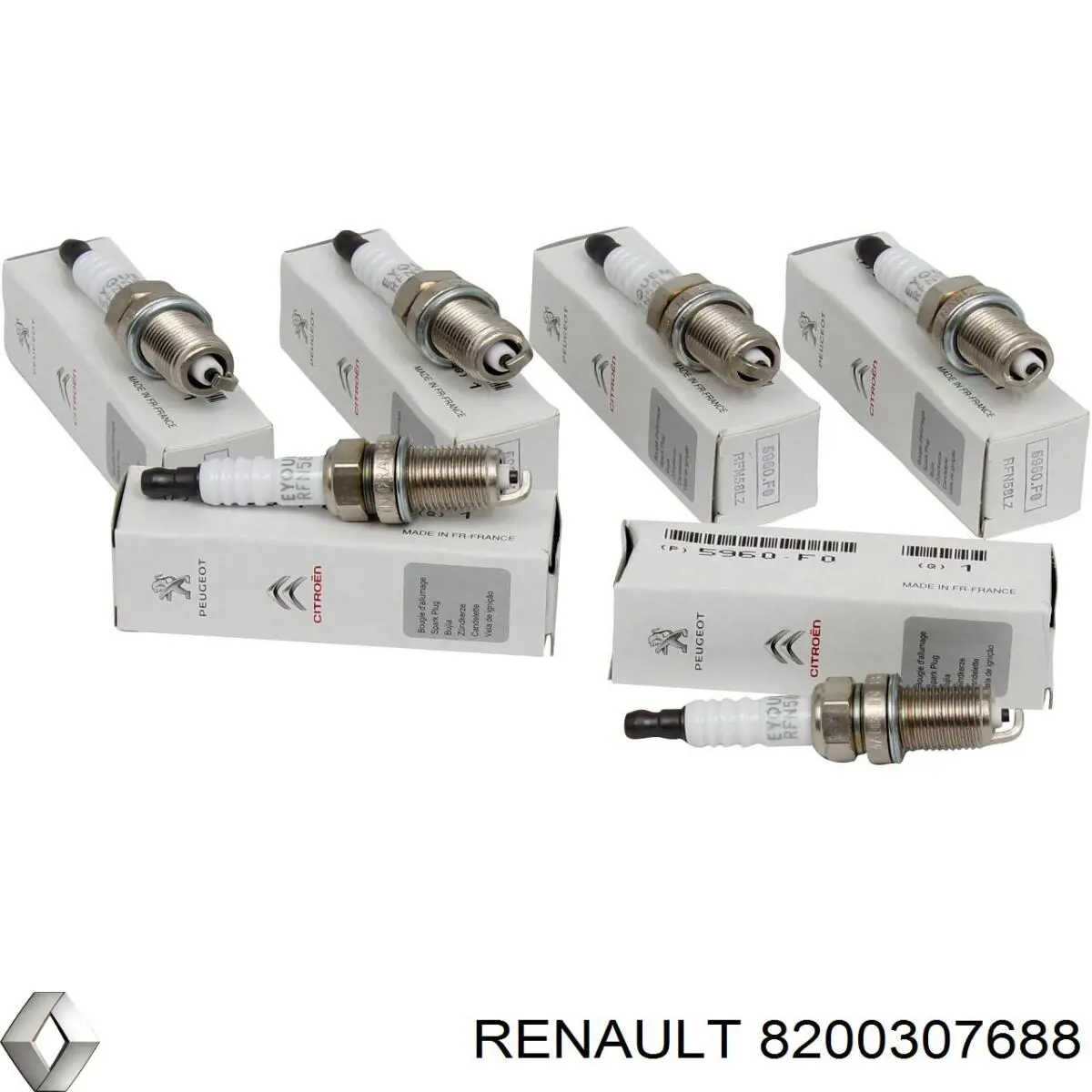 Свічки автомобільні Renault (RVI) 8200307688 ціна, від 3.24 USD
