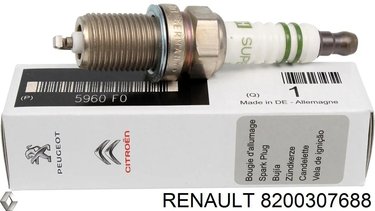 8200307688 Renault (RVI) свіча запалювання