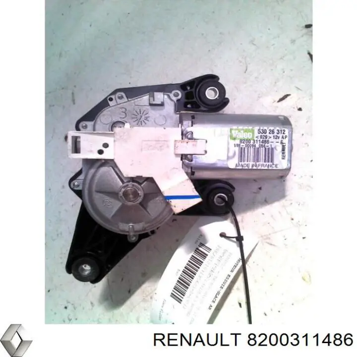 8200311486 Renault (RVI) двигун склоочисника заднього скла