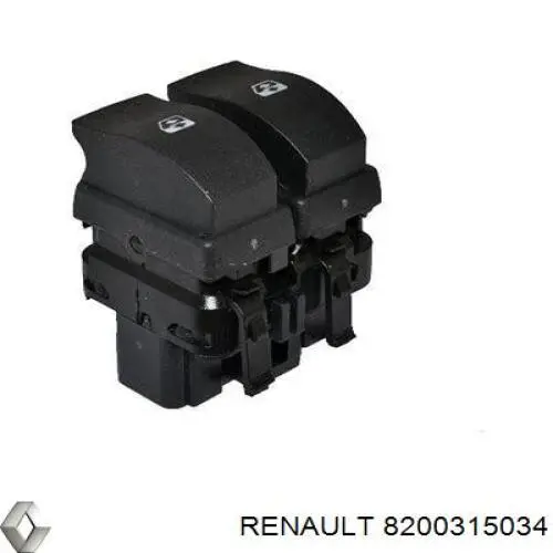 Кнопковий блок керування склопідіймачами передній лівий Renault (RVI) 8200315034