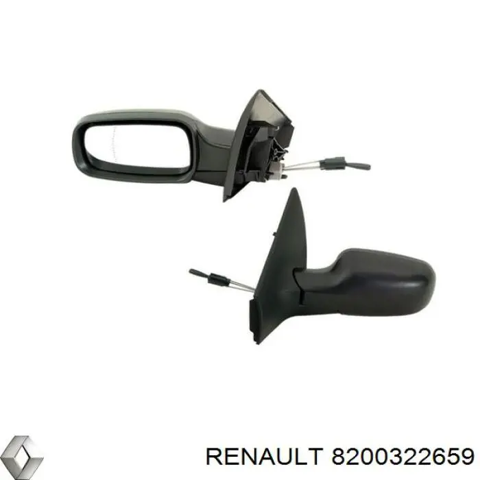 Накладка дзеркала заднього виду, права на Renault Modus (JP0)