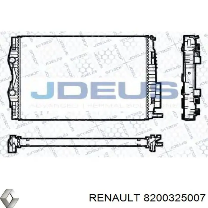 Радіатор основний Renault (RVI) 8200325007 ціна, від 92.34 USD