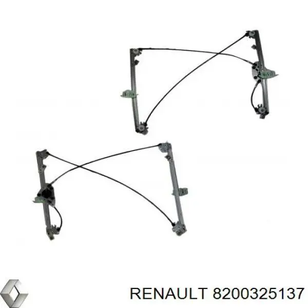 Механізм склопідіймача дверей передніх, правих Renault (RVI) 8200325137 ціна, від 25.79 USD