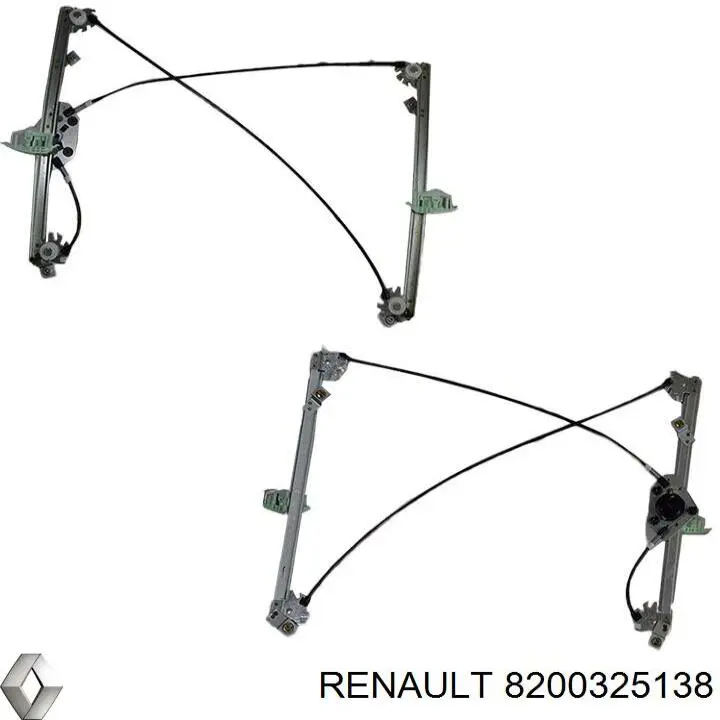 Купити 8200325138 Renault (RVI) Механізм стеклопідйомника водійських дверей