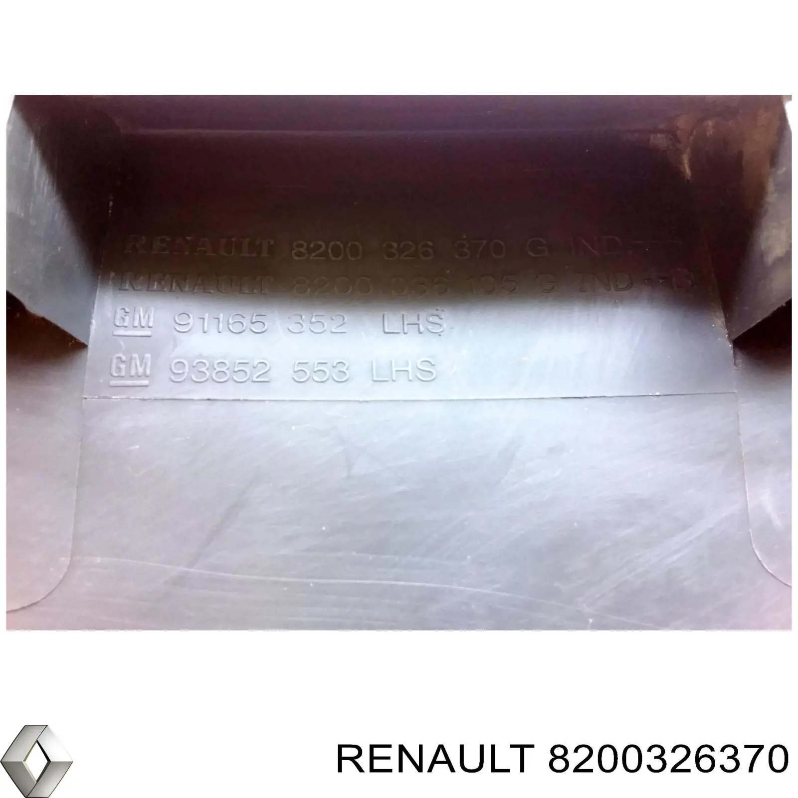 Купити 93852553 Renault (RVI) Накладка стійки кузова зовнішня, центральна ліва