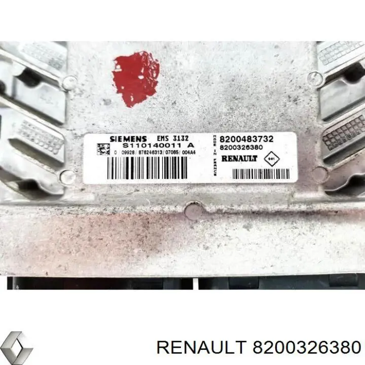 Електронний блок керування двигуном 8200326380 Renault (RVI)