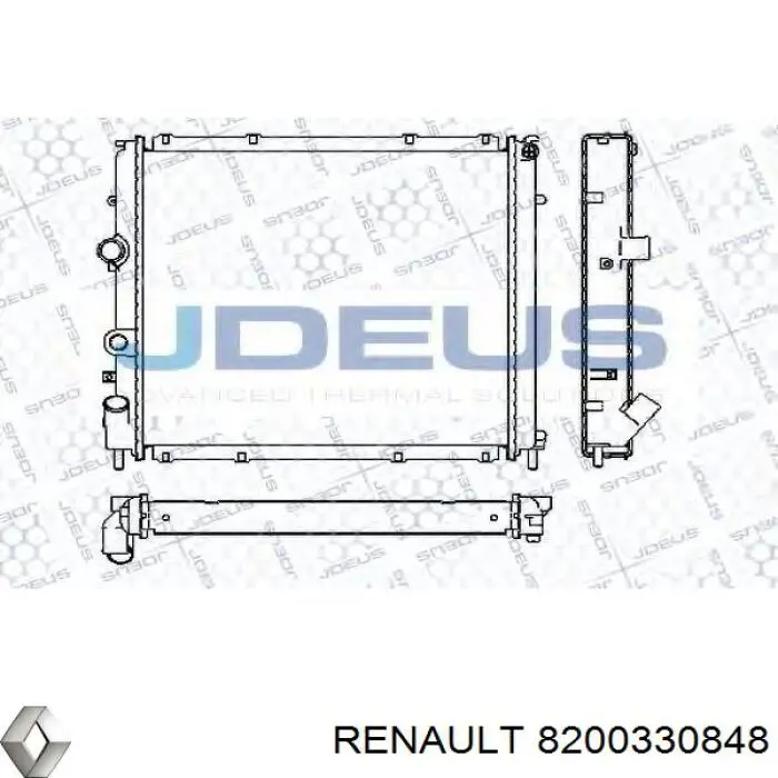 8200330848 Renault (RVI) Радіатор охолодження двигуна
